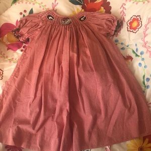 Vive La Fête Smocked Georgia Bulldogs Dress
